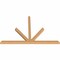 Ekena Millwork Saratoga Timber Gable Bracket, Western Red Cedar, 84"W x 56"H x 3 1/2"D x 3 1/2"F, 16/12 Pitch GBW084X56X0404SAR00SWR - alternate 3